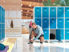 9 deurs lockerkast, 3 koloms, 3 vaks