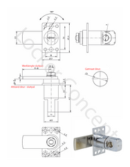 Klinksluiting | Draaiknop | Valgrendel sluiting t.b.v. houten deur