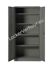 Kast met openslaande deuren + 4 legplanken