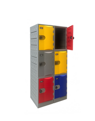 Verhuurlockerkast - 6 deuren