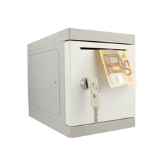 Kunststof Mini Locker - Witte deur - Met afstortgleuf voor koeriers