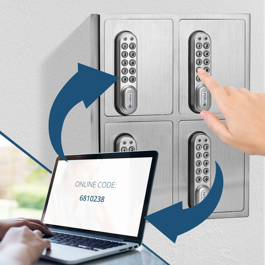 Masunt RVS Sleutelkluizen met E-Code