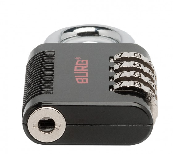 Hangcijferslot BURG575 - met moedersleutel (optioneel)