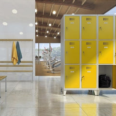 9 deurs lockerkast, 3 koloms, 3 vaks