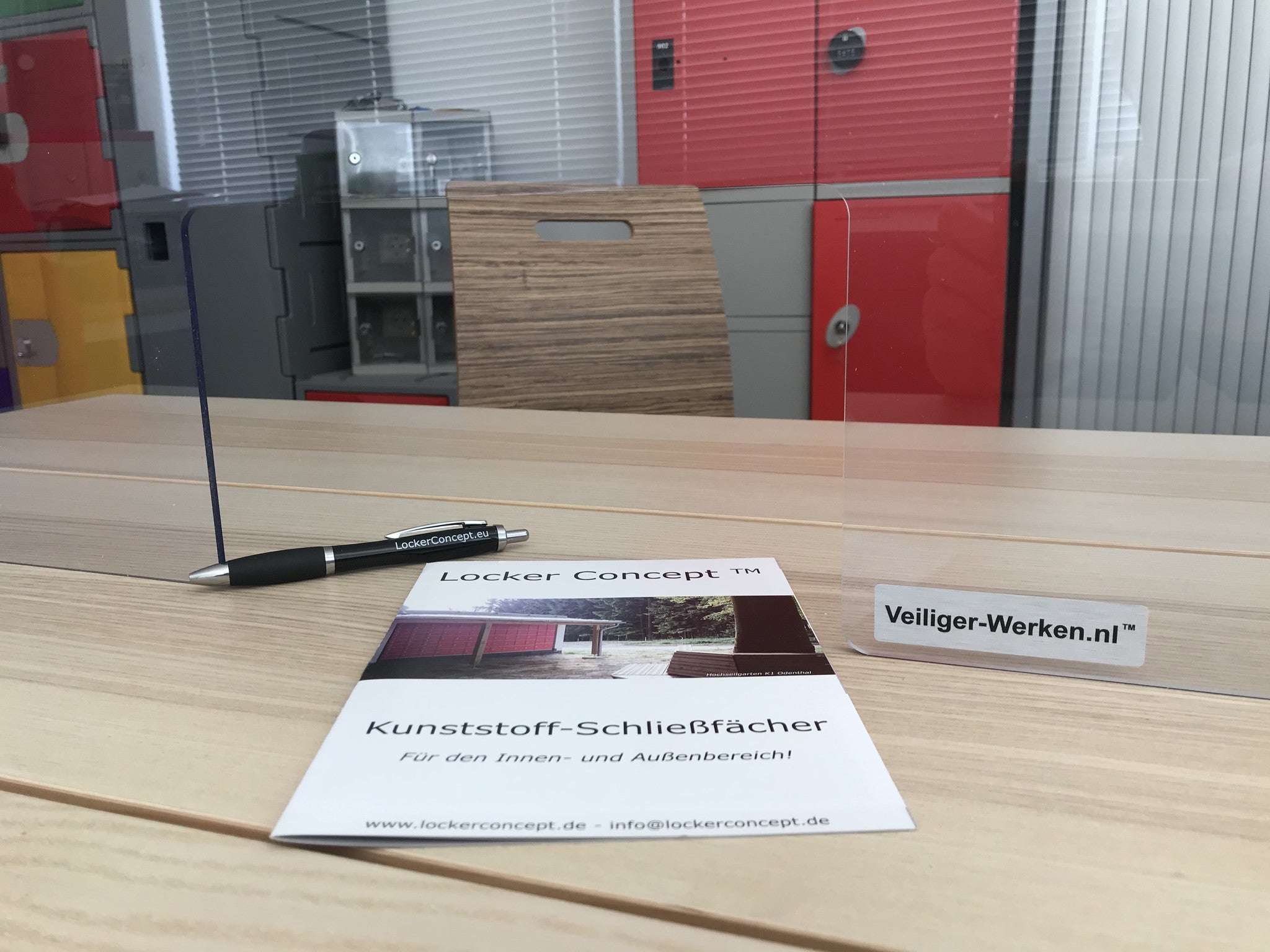 Plexiglas Balie scherm met opening