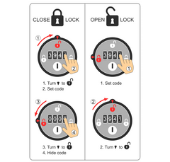 Mechanisch cijferslot - Wisselende gebruiker - Type 2112